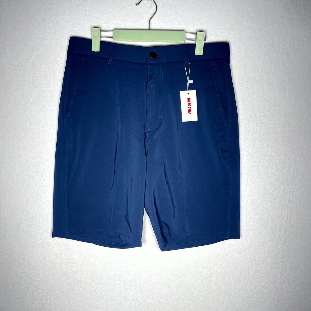 Full Send NelkBoys Performance Golf Shorts Dark Blue Mens Size Medium NEW